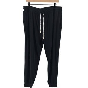 Cozy Earth Jogger Pant Women 2XL Black Modal Bamboo Ultra Soft Lounge Athleisure